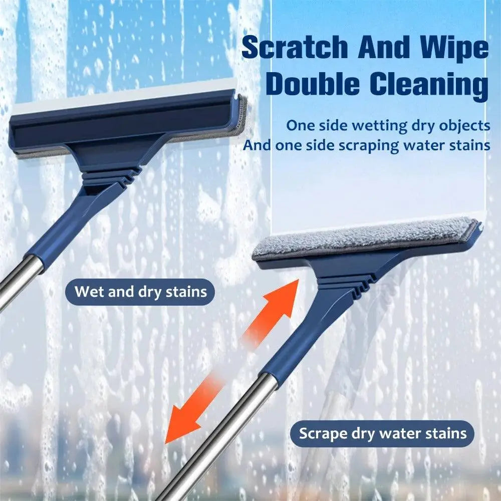 2in1 Window Dust NET Cleaning Brush with Mirror Viper