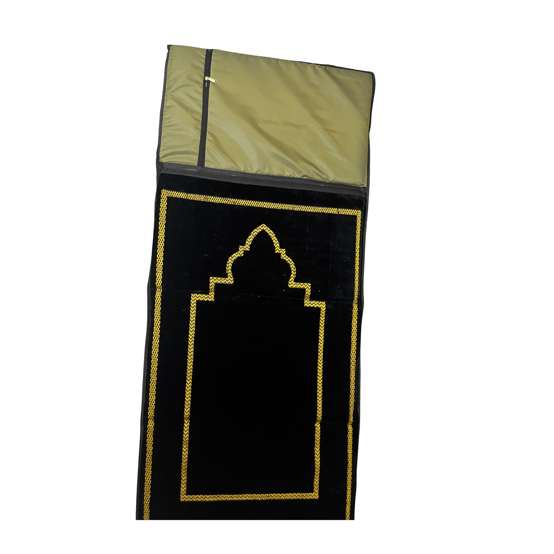 Back Rest Prayer Mat - Black