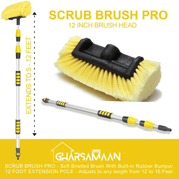 Gharsamaan Solar Telescopic Brush 5.5ft