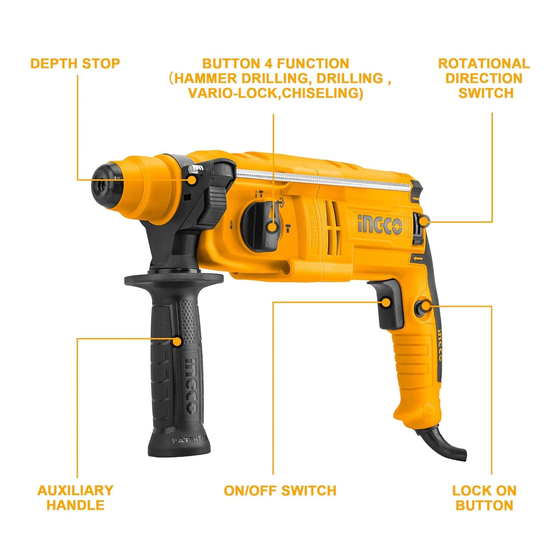 Ingco Rotary Hammer 26MM 800W