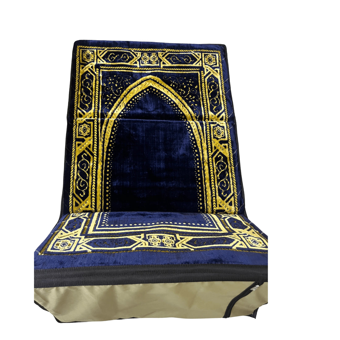 Back Rest Prayer Mat - Blue