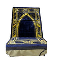 Back Rest Prayer Mat - Blue