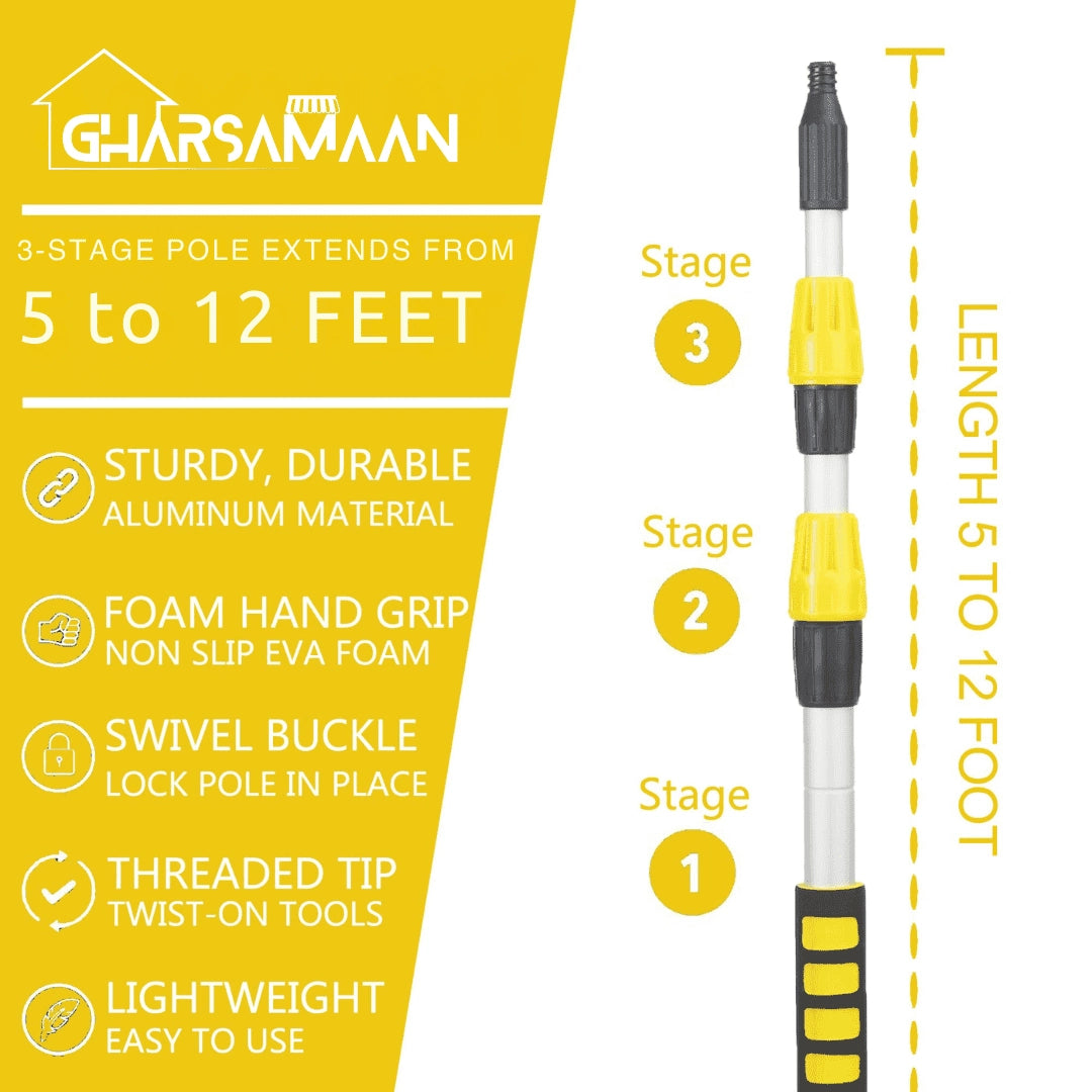 Gharsamaan Solar Telescopic Brush 5.5ft