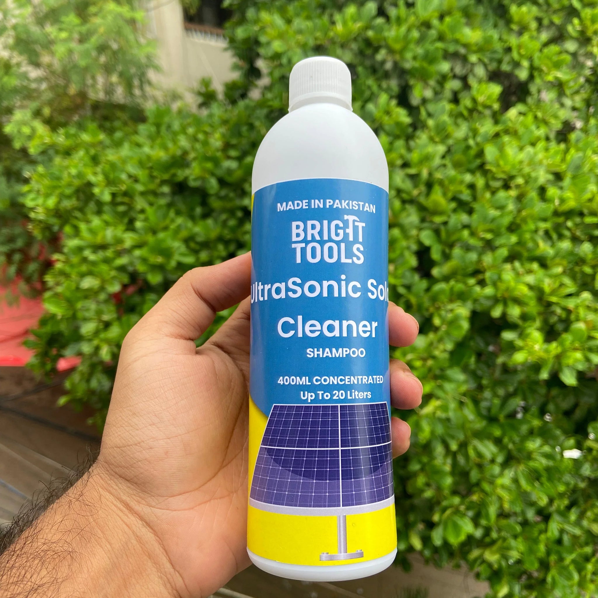 Solar Panel Cleaning Shampoo 400ML – Ultra-Concentrated Cleaner (Makes 20 Litres) | Professional Grade Panel Wash for Maximum Efficiency