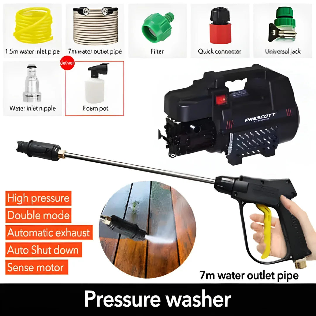 Expert 2200W High Pressure Jet Washer with Induction Motor | Tough Cleaning Made Easy